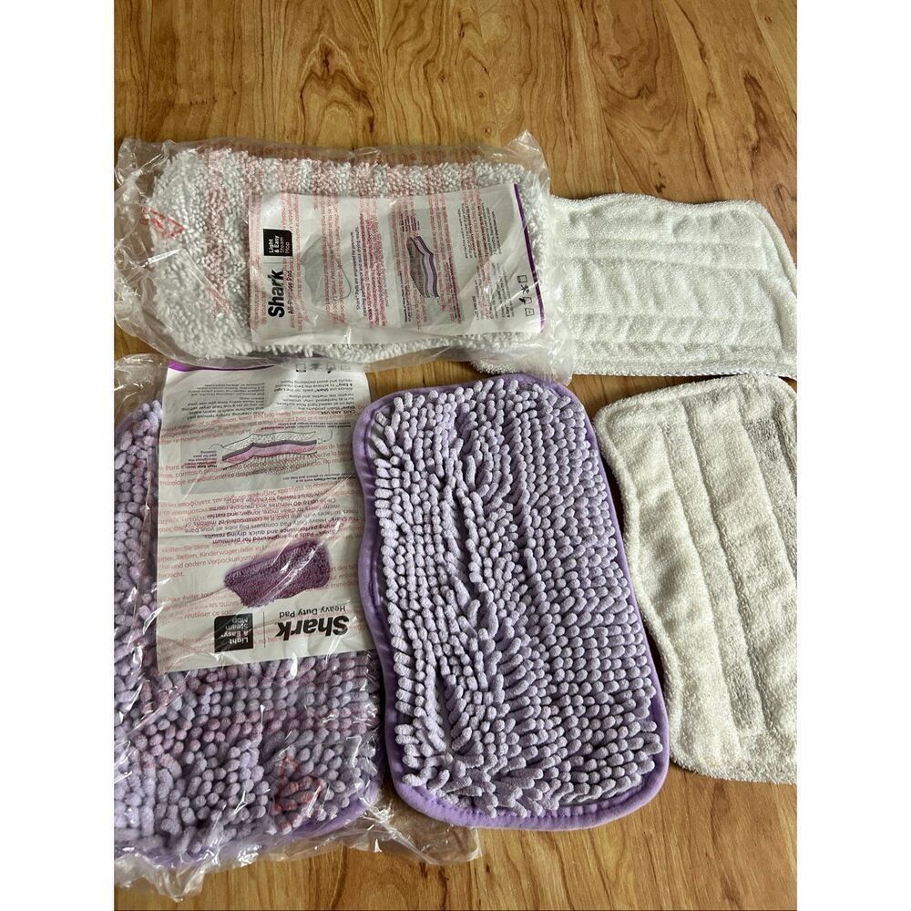 Shark Heavy Duty Pad Replacement Light & Easy Steam Mop Purple